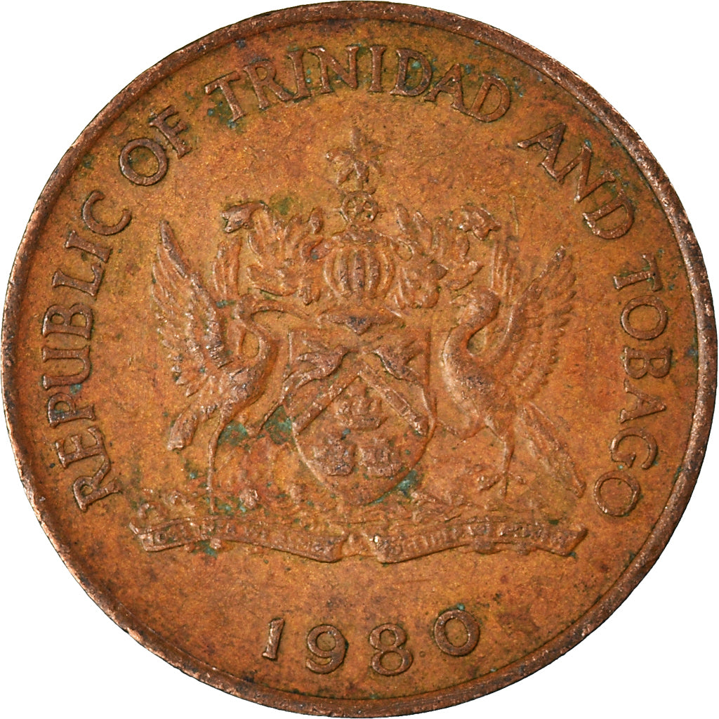 Coin, TRINIDAD & TOBAGO, 5 Cents, 1980