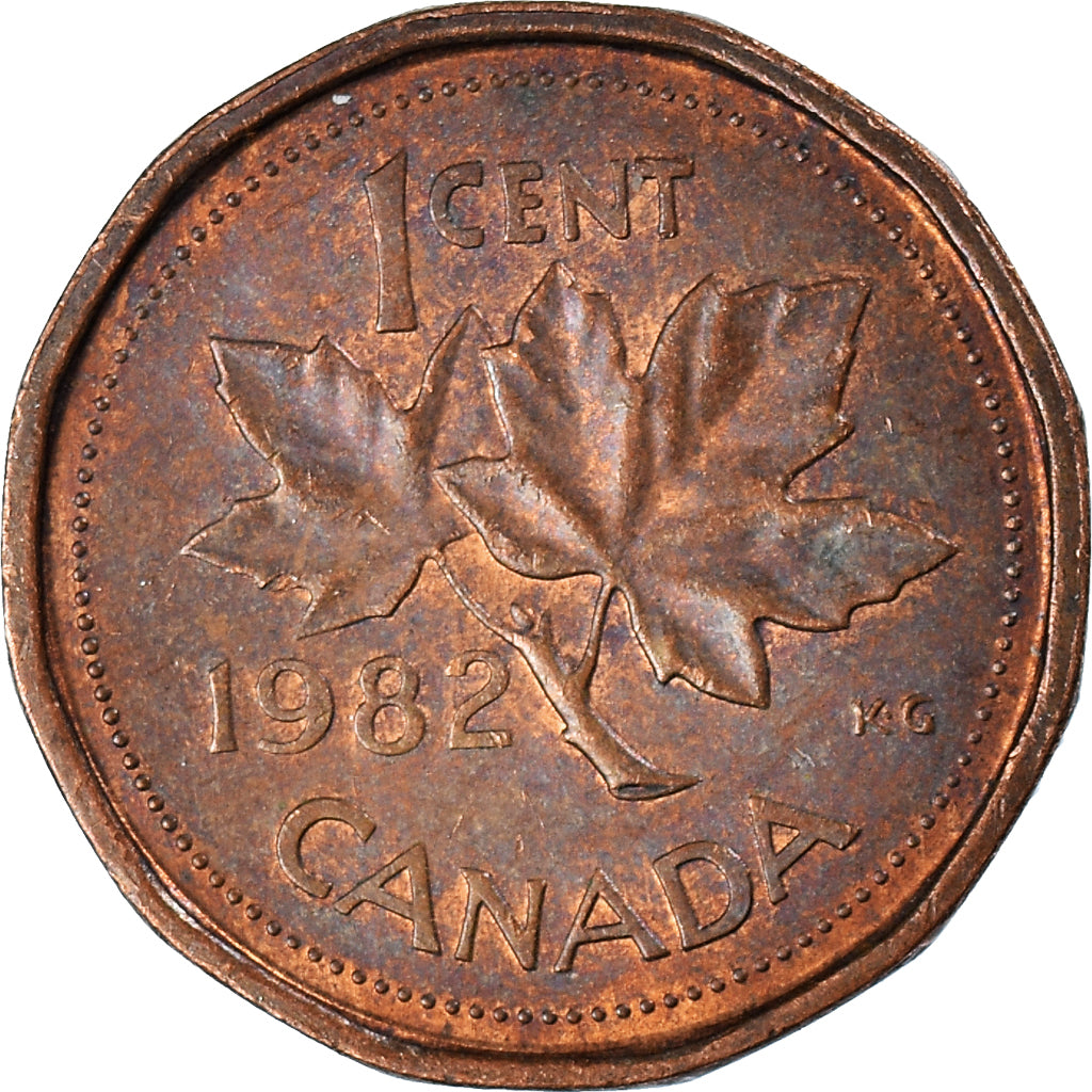 Moeda, Canadá, Cent, 1982