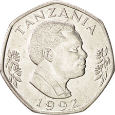 Coin, Tanzania, 20 Shilingi, 1992, MS(63), Nickel Bonded Steel, KM:27.2