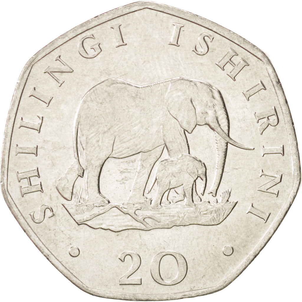 Coin, Tanzania, 20 Shilingi, 1992, MS(63), Nickel Bonded Steel, KM:27.2