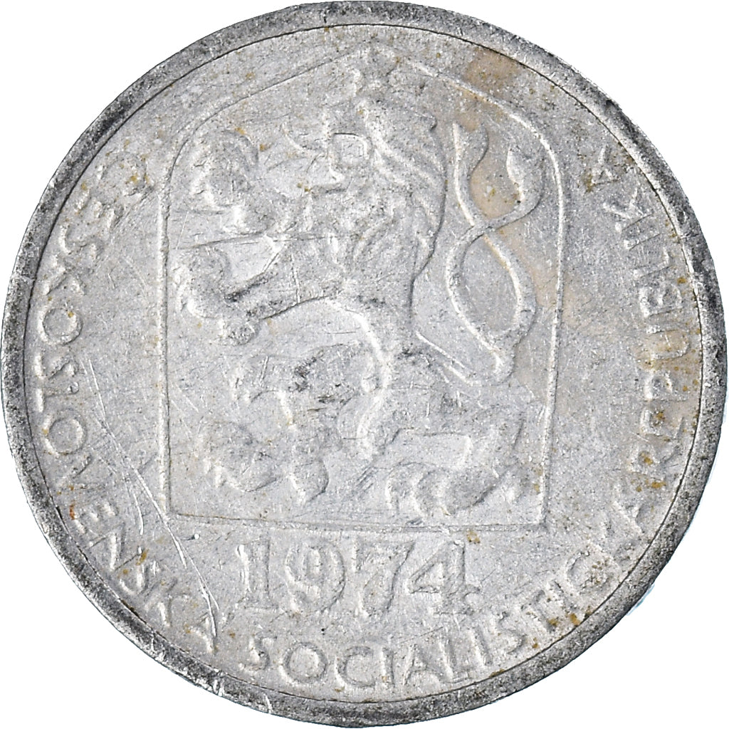 Coin, Czechoslovakia, 10 Haleru, 1974