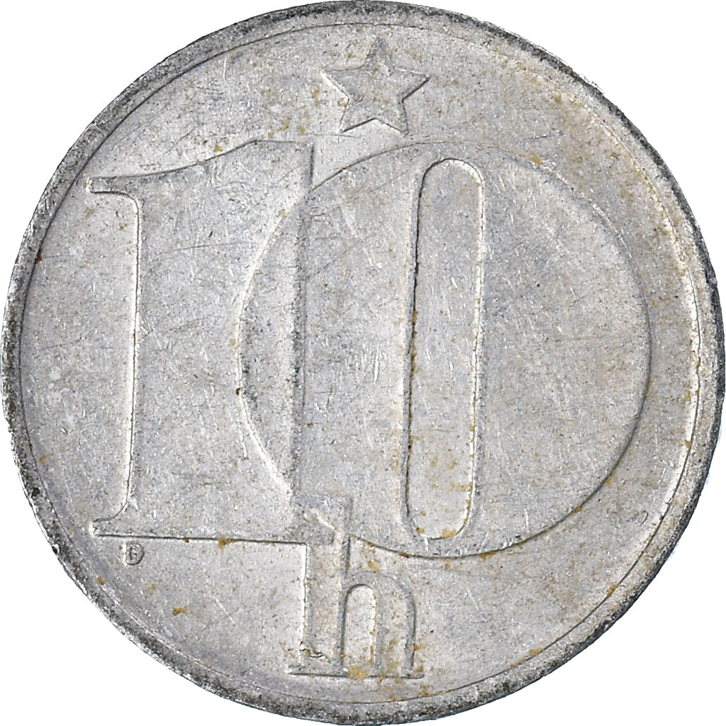 Coin, Czechoslovakia, 10 Haleru, 1974