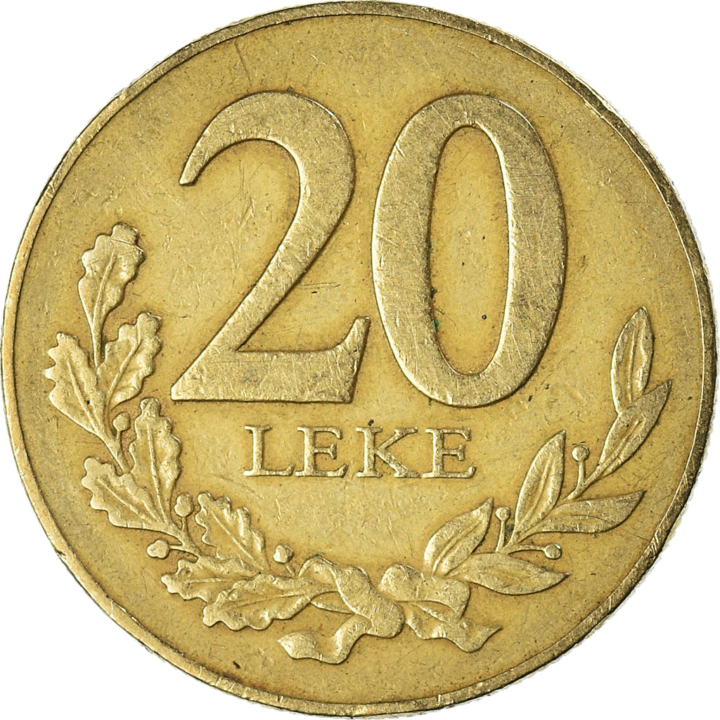 Moeda, Albânia, 20 Leke, 1996