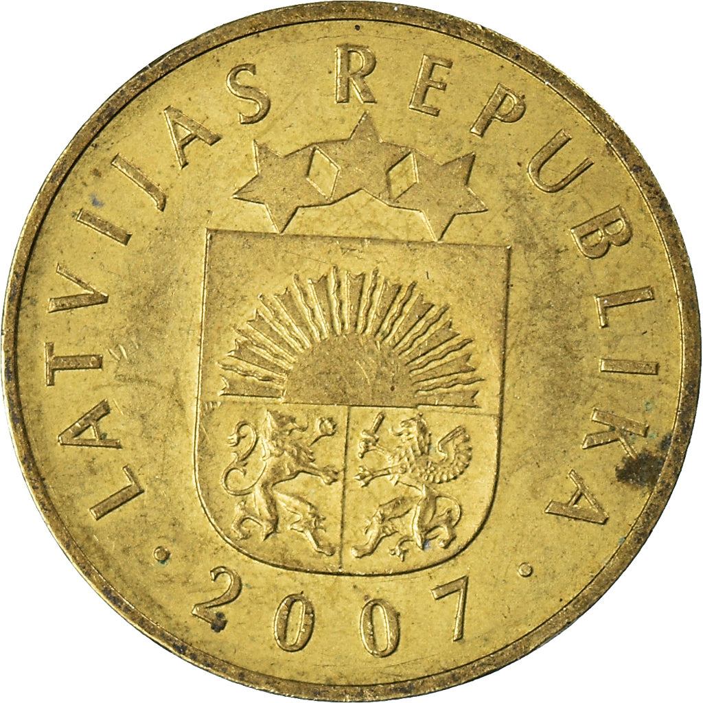 Coin, Latvia, 5 Santimi, 2007