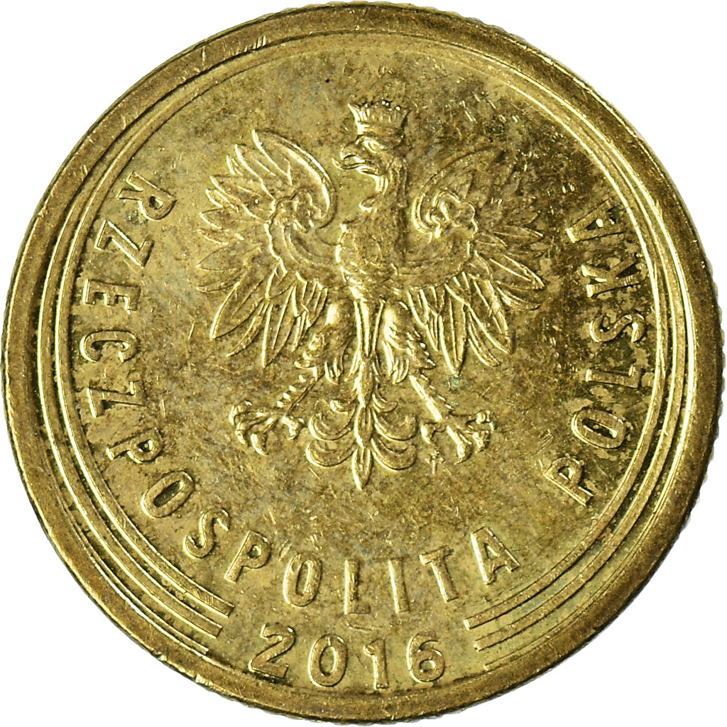 Münze, Polen, 5 Groszy, 2016