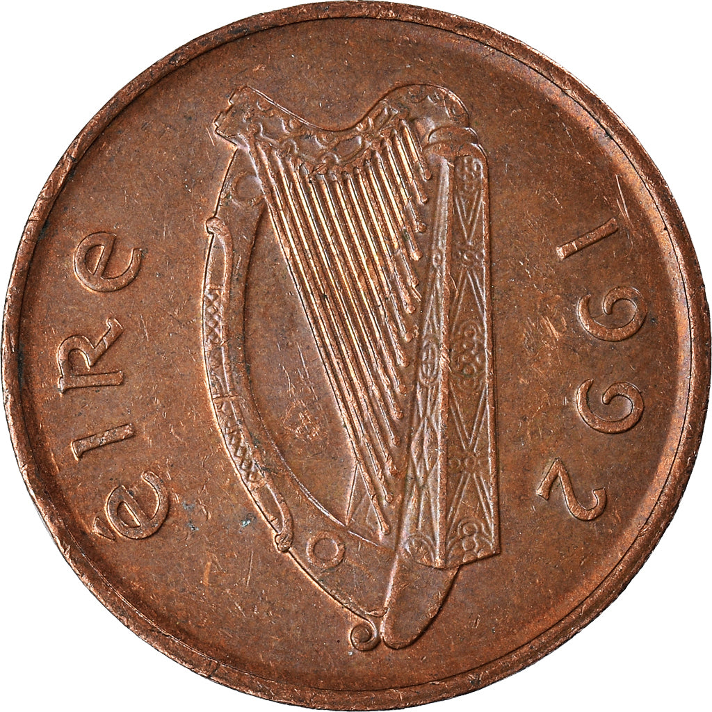 Moneda, REPÚBLICA DE IRLANDA, 2 Pence, 1992