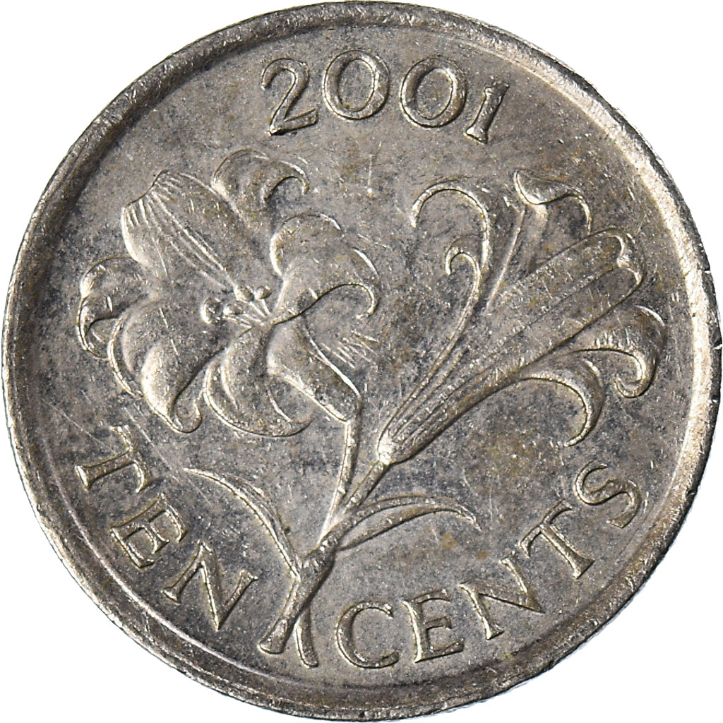 Coin, Bermuda, 10 Cents, 2001