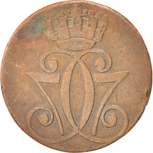 DENMARK, Skilling, 1771, KM #616.1, VF(20-25), Copper, 29, 10.93