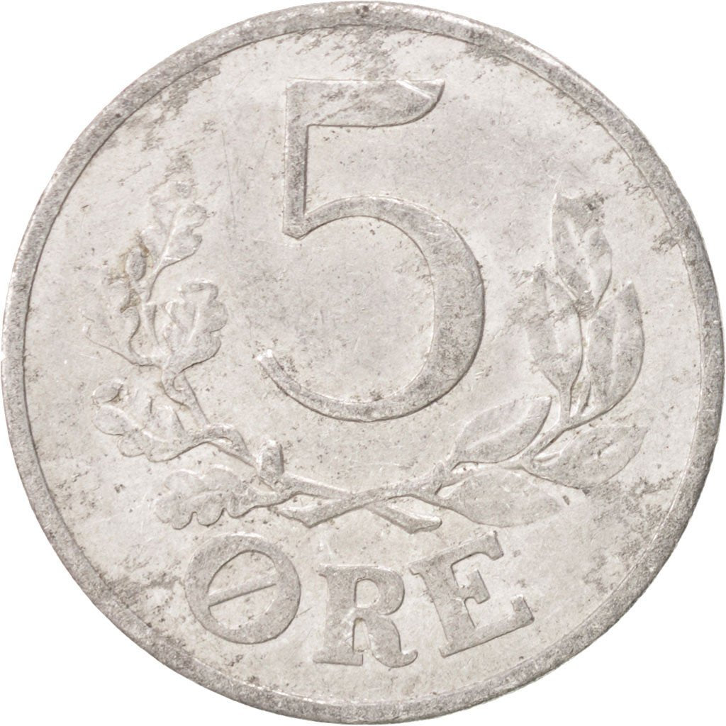 DENMARK, 5 Ore, 1941, Copenhagen, KM #834, VF(30-35), Aluminum, 2.37