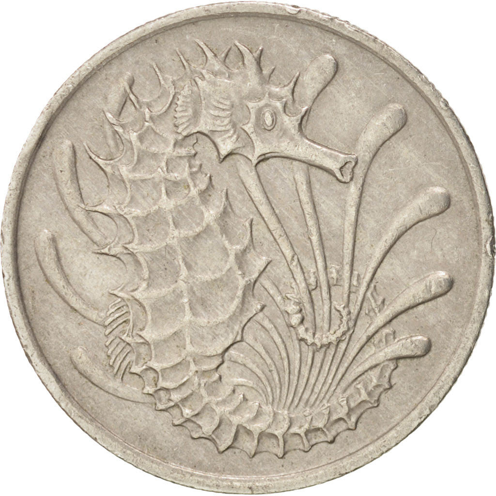 Coin, Singapore, 10 Cents, 1968, EF(40-45), Copper-nickel, KM:3