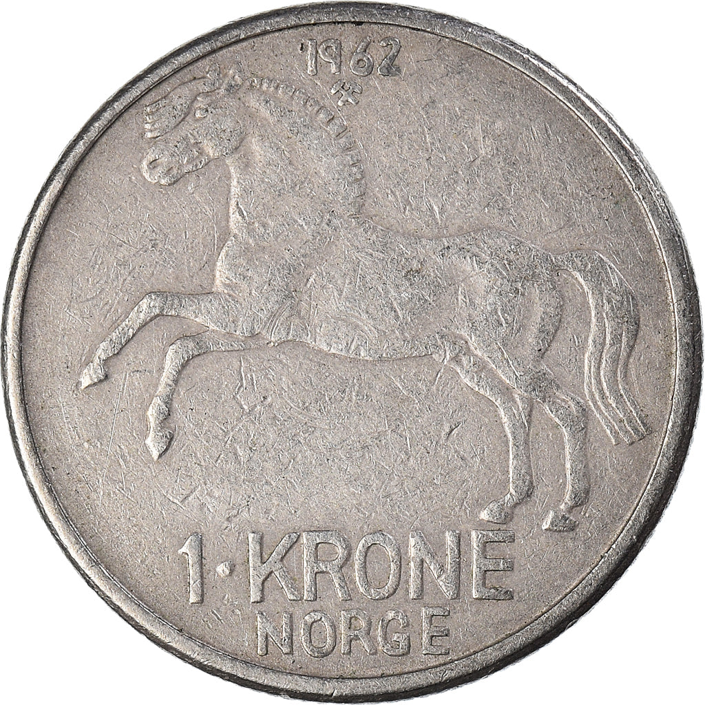 Moneta, Norvegia, Krone, 1962