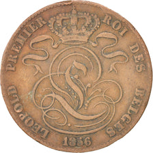 Coin, Belgium, Leopold I, 5 Centimes, 1856, VF(20-25), Copper, KM:5.1