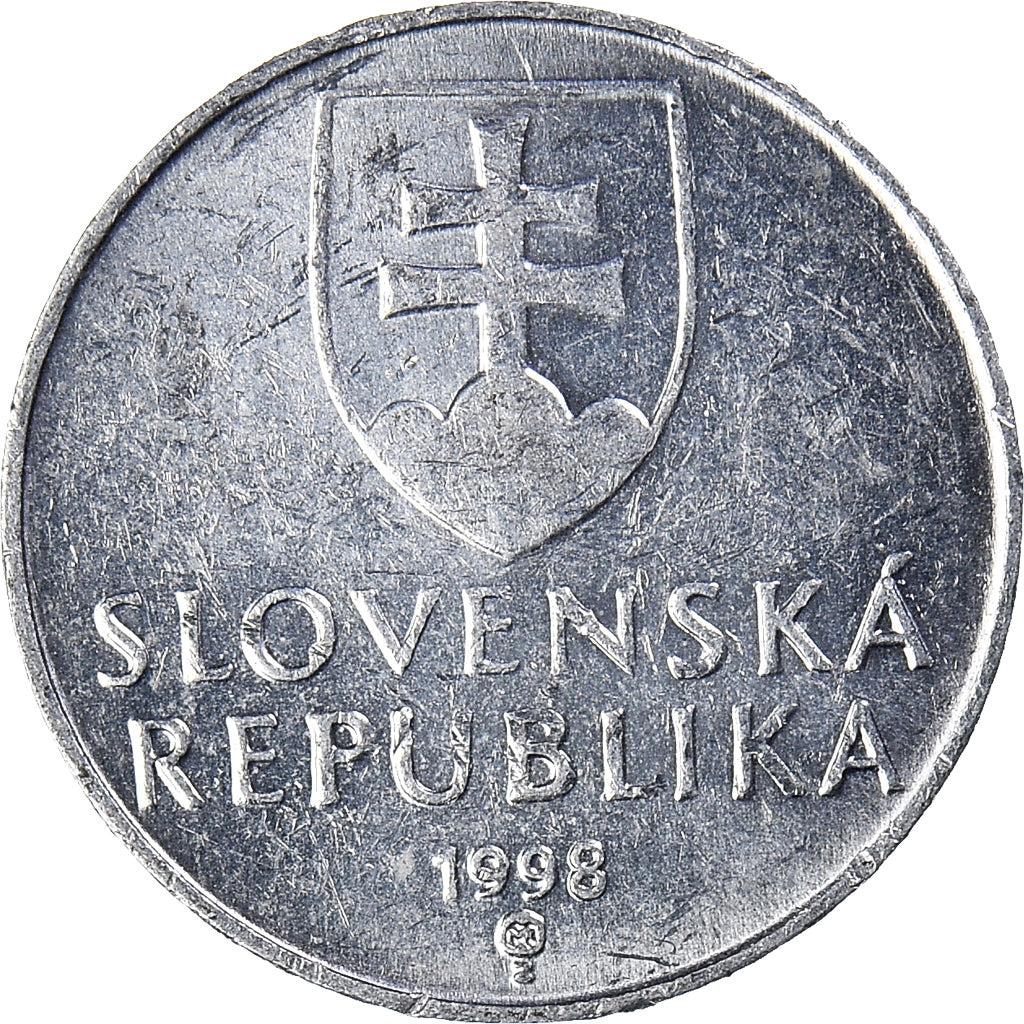 Münze, Slowakei, 10 Halierov, 1998