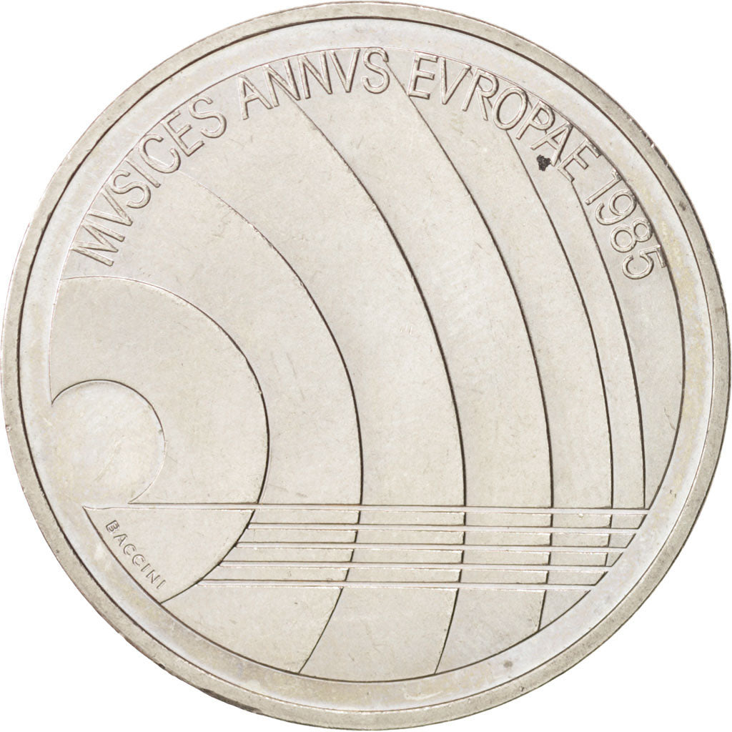 SWITZERLAND, 5 Francs, 1985, KM #64, AU(55-58), Copper-Nickel, 31.45, 13.23
