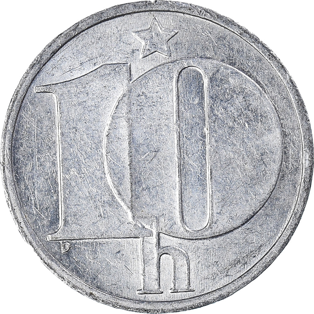 Moneda, Checoslovaquia, 10 Haleru, 1987