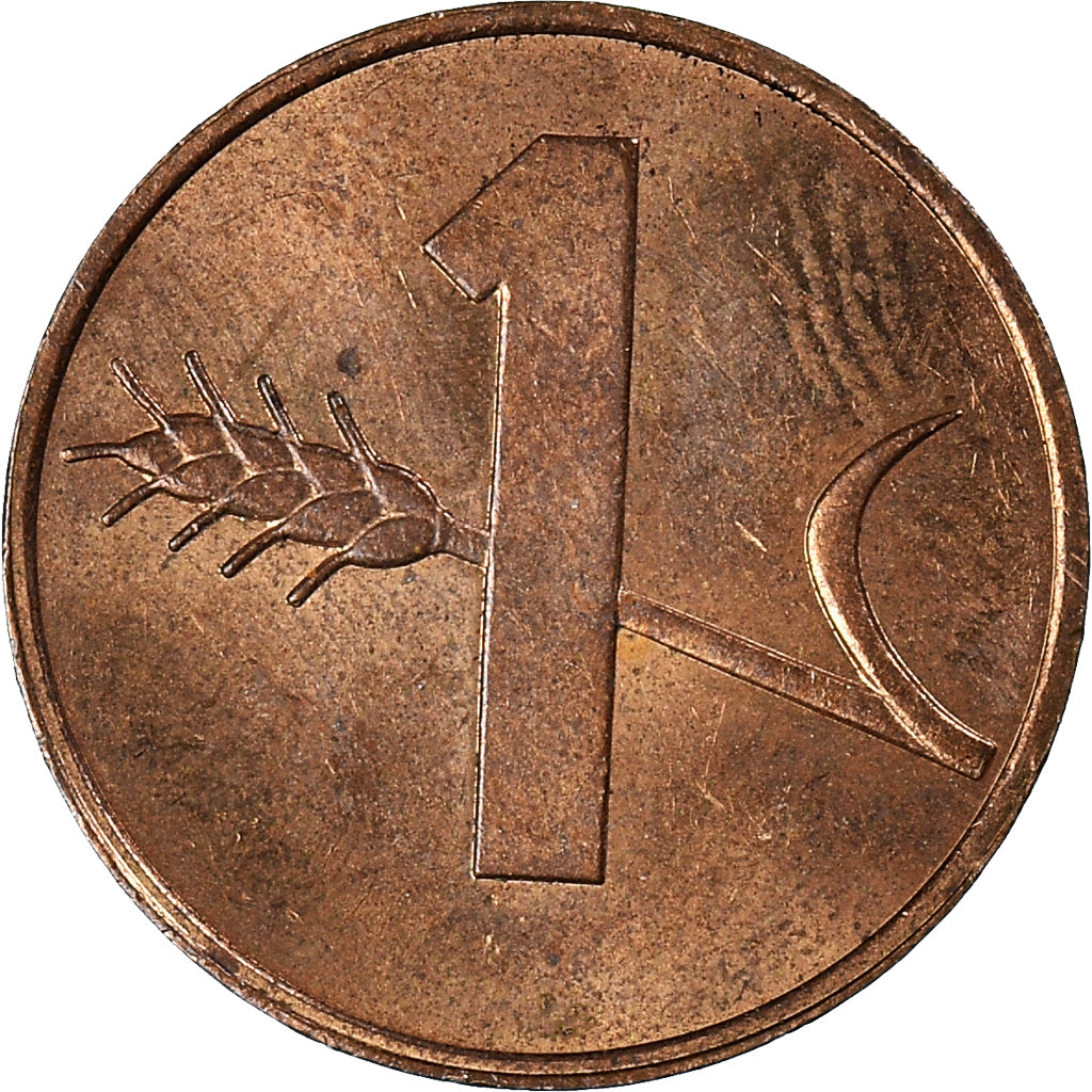 Moeda, Suíça, Rappen, 1977