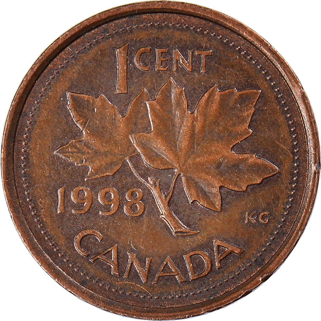 Moeda, Canadá, Cent, 1998