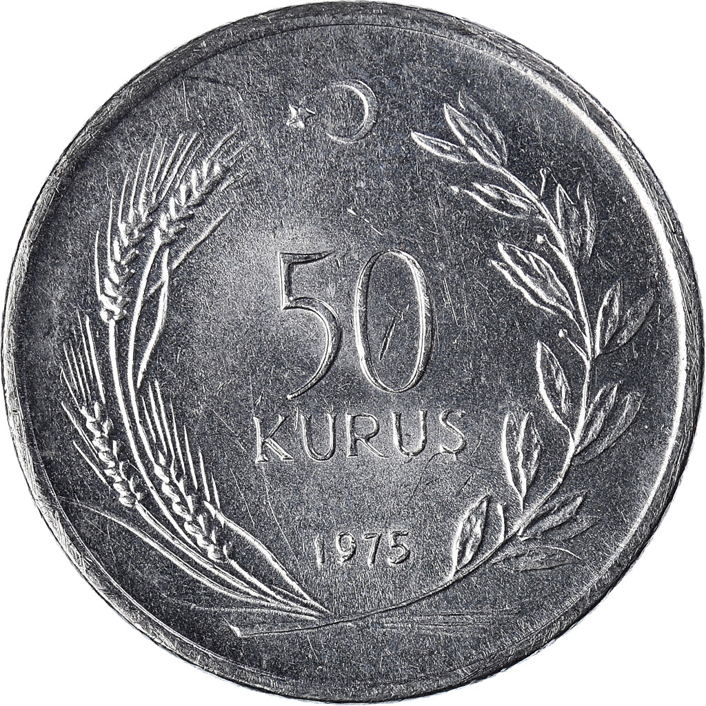 Moneta, Turchia, 50 Kurus, 1975