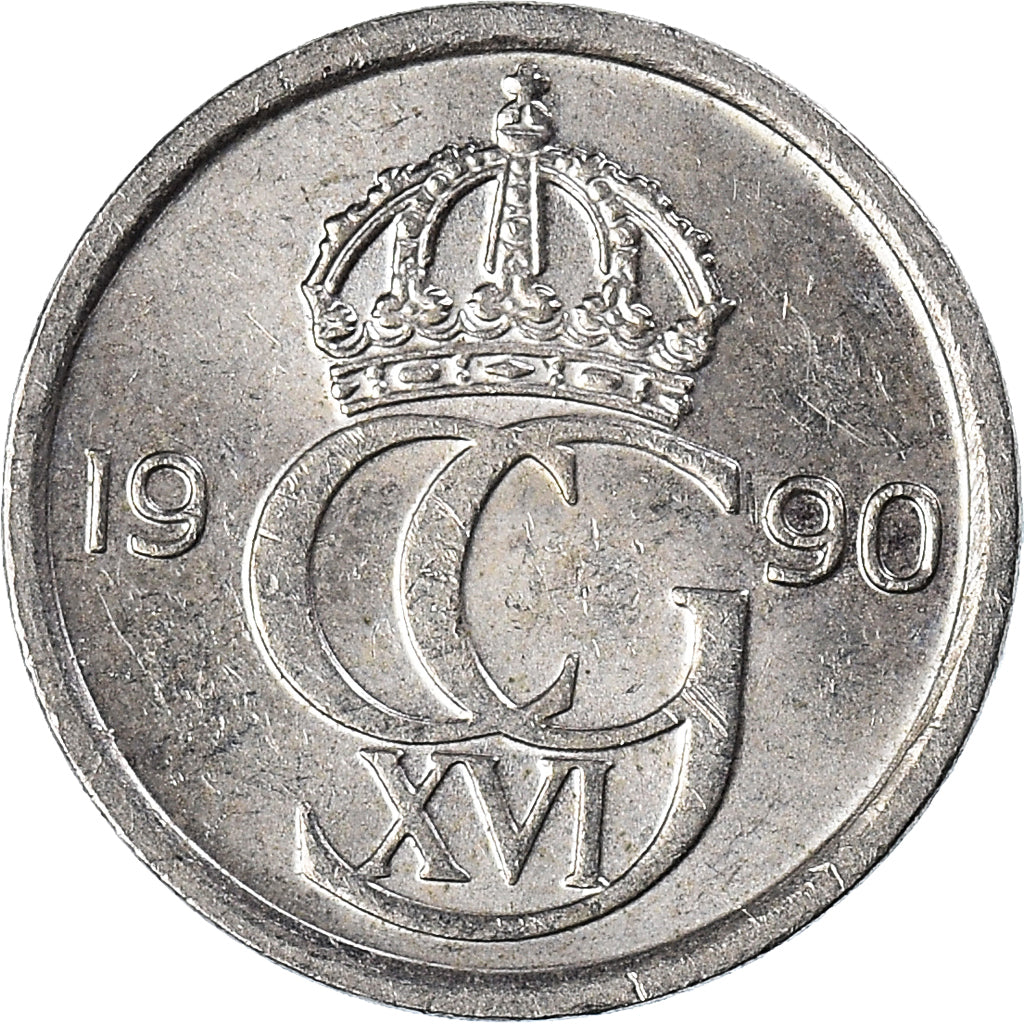 Moeda, Suécia, 10 Öre, 1990