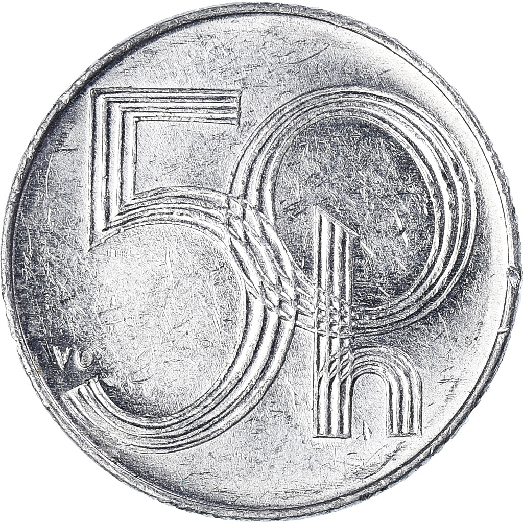 Monnaie, République Tchèque, 50 Haleru, 1996
