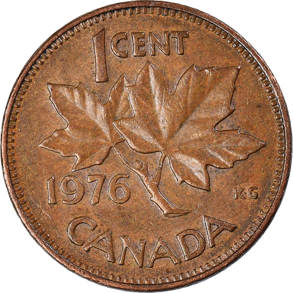 Moeda, Canadá, Cent, 1976