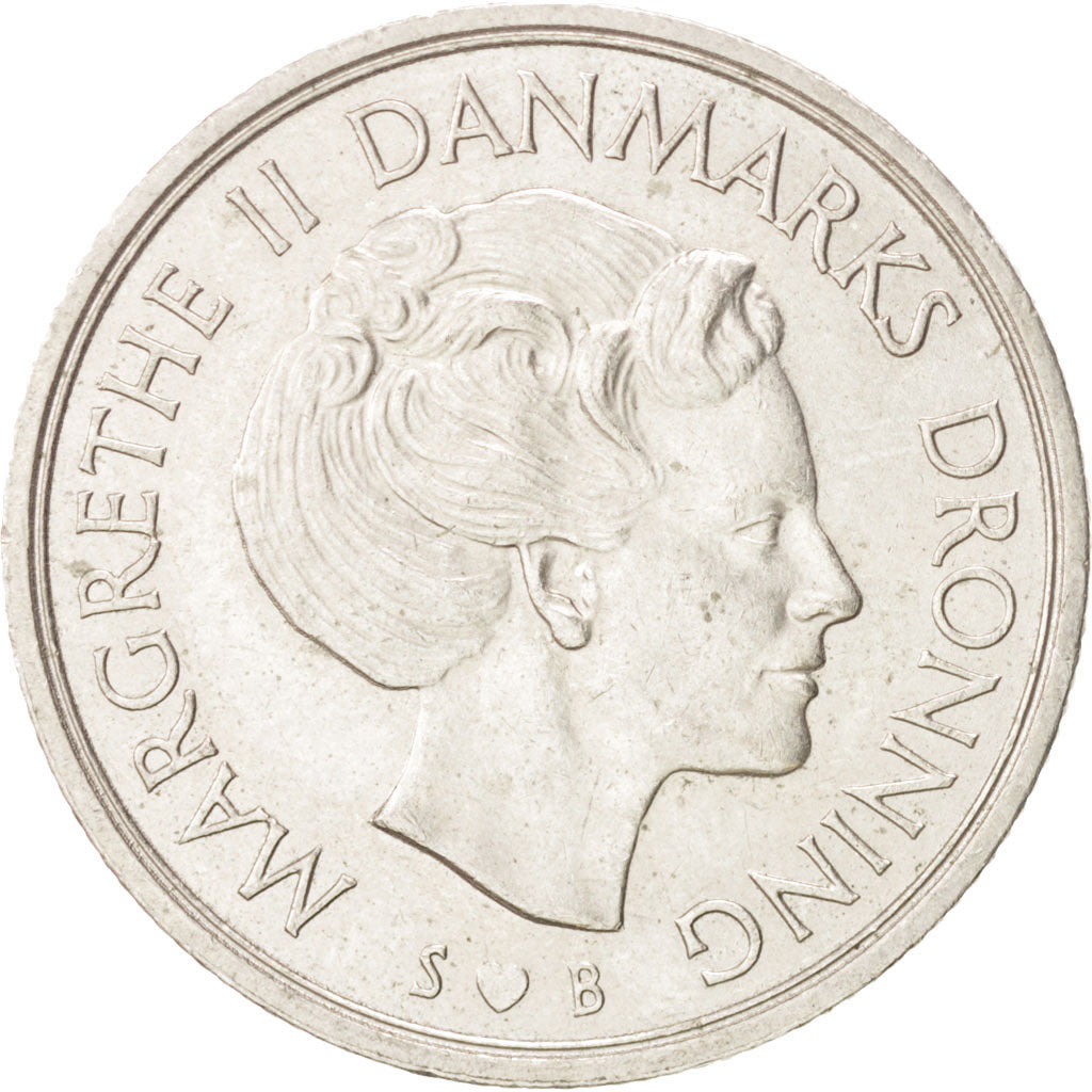 Münze, Dänemark, Margrethe II, Krone, 1978, SS, Copper-nickel, KM:862.1