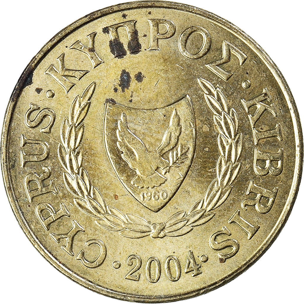 Moneda, Chipre, 5 Cents, 2004
