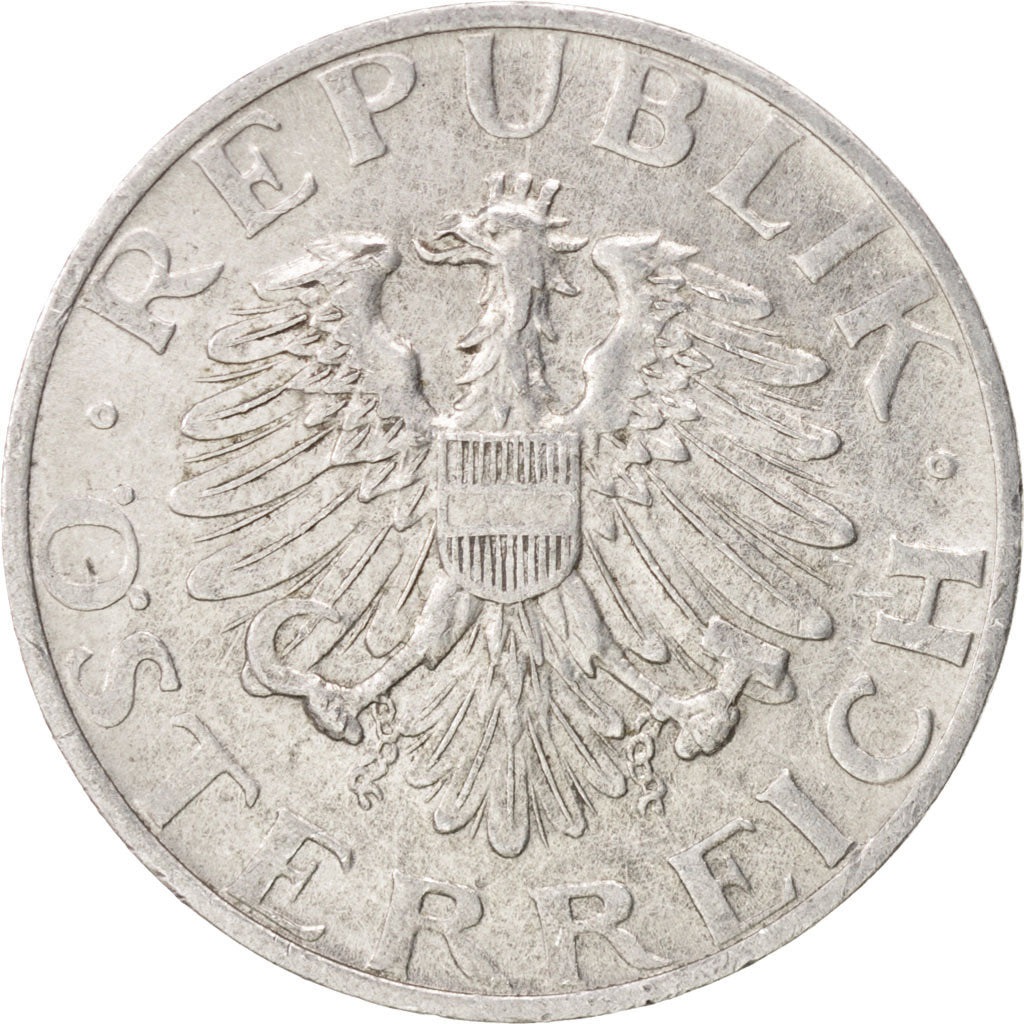 AUSTRIA, 2 Schilling, 1946, KM #2872, AU(50-53), Aluminum, 28, 2.79