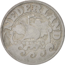 Monnaie, Pays-Bas, Wilhelmina I, 25 Cents, 1941, TTB, Zinc, KM:174