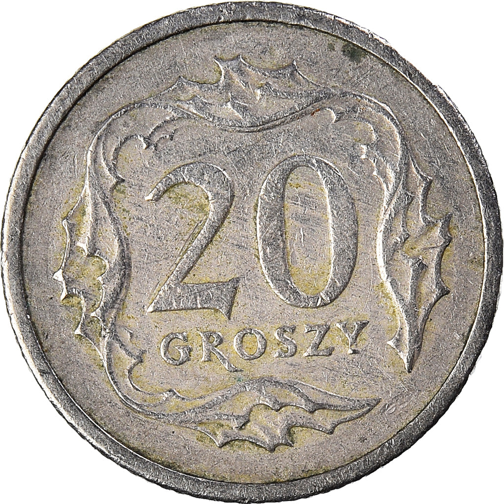 Coin, Poland, 20 Groszy, 1990