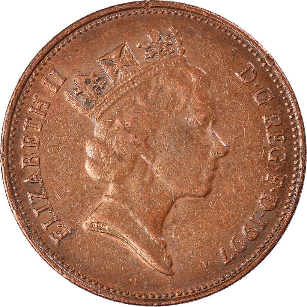 Coin, Great Britain, 2 Pence, 1997