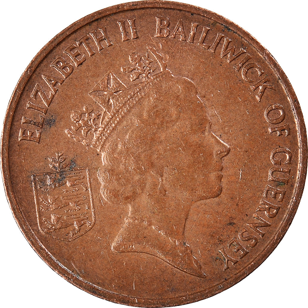 Moneta, Guernsey, Penny, 1994