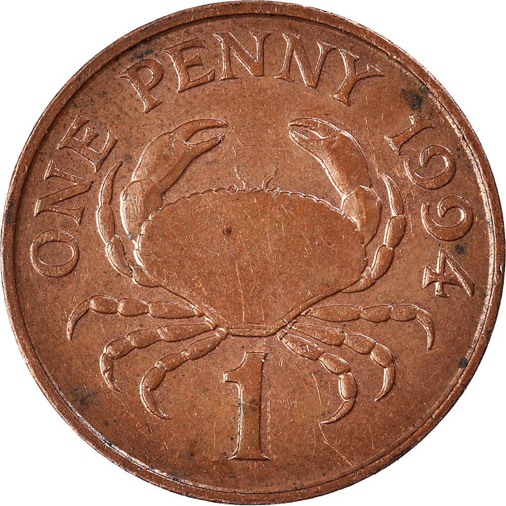 Moneta, Guernsey, Penny, 1994