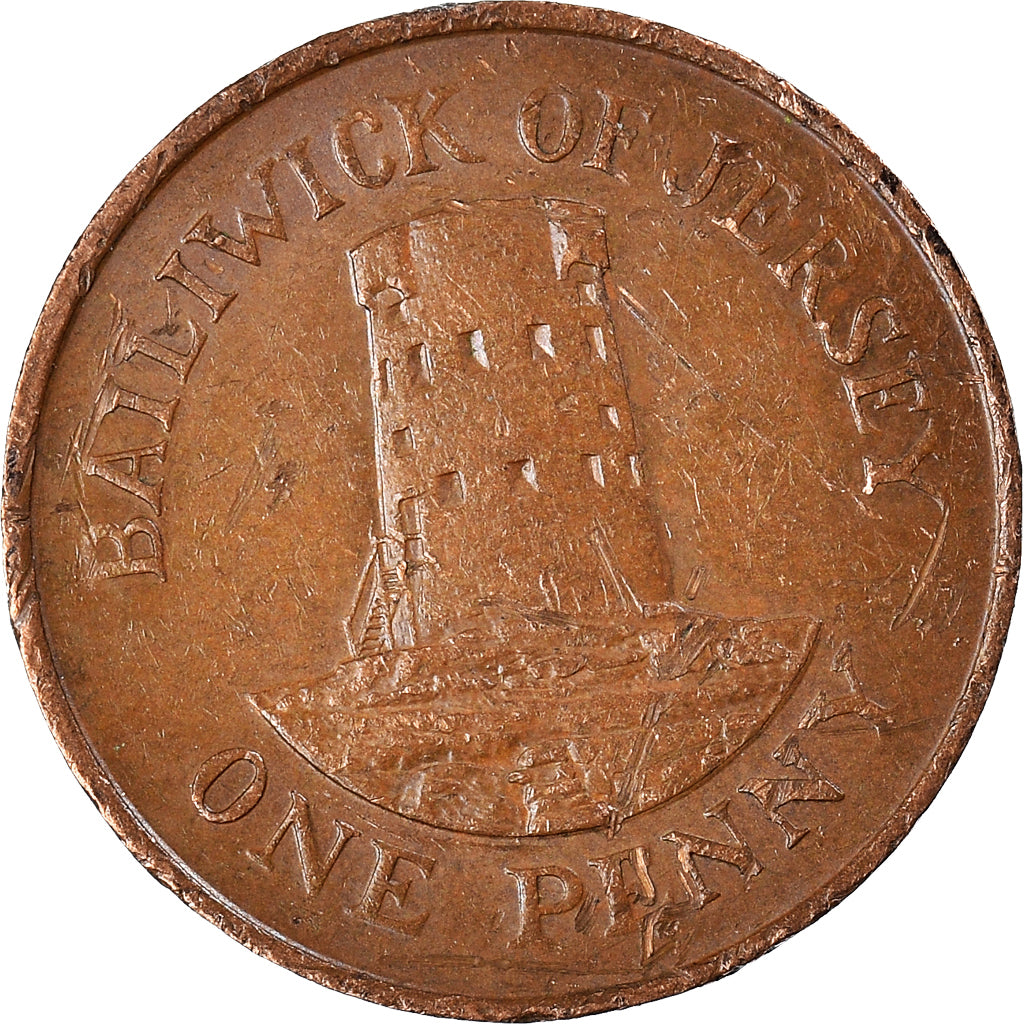 Monnaie, Jersey, Penny, 1985