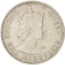 Coin, Mauritius, Elizabeth II, 1/4 Rupee, 1964, EF(40-45), Copper-nickel, KM:36