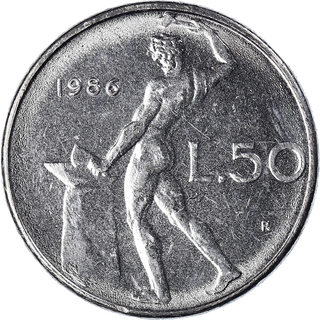 Moneta, Włochy, 50 Lire, 1986
