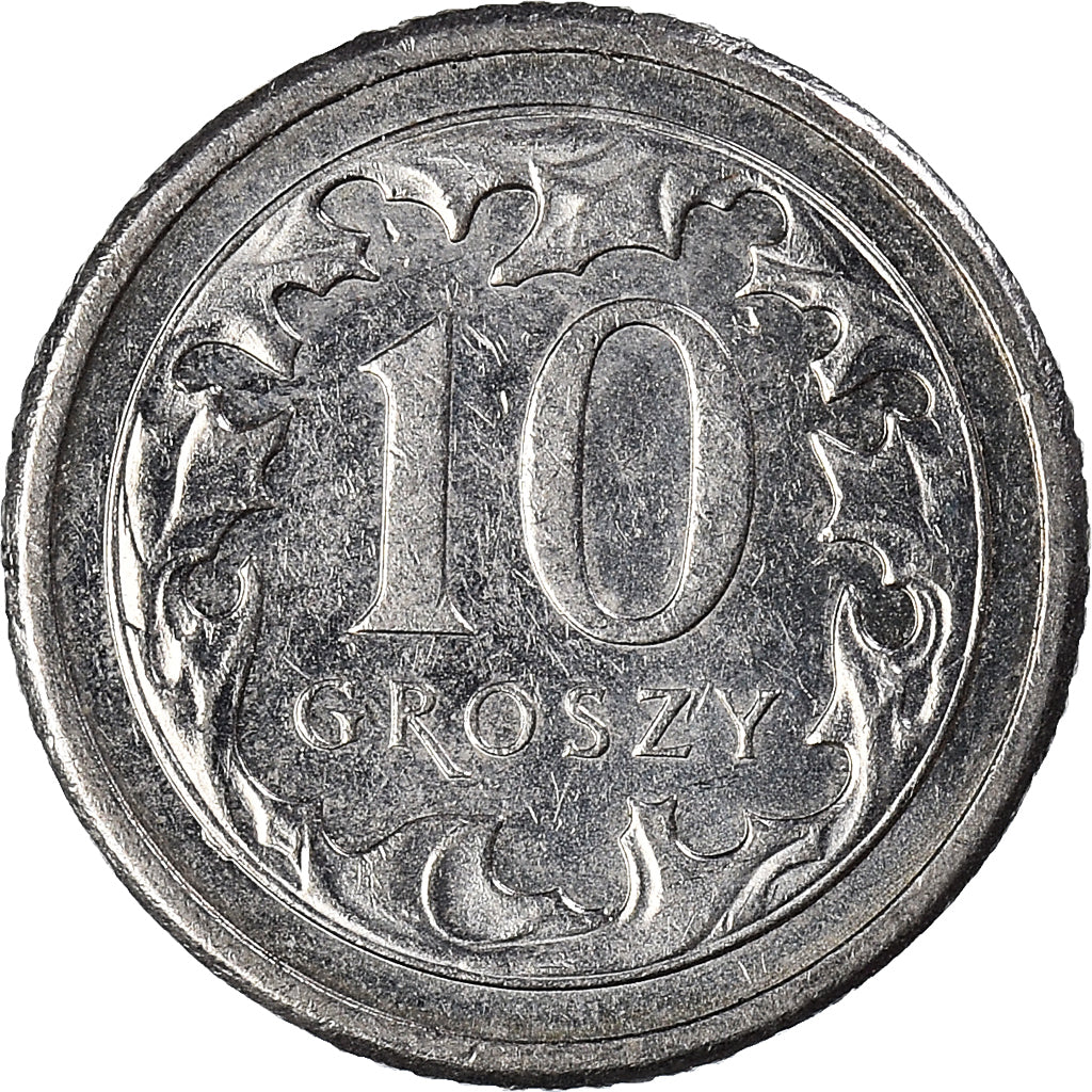 Monnaie, Pologne, 10 Groszy, 2014