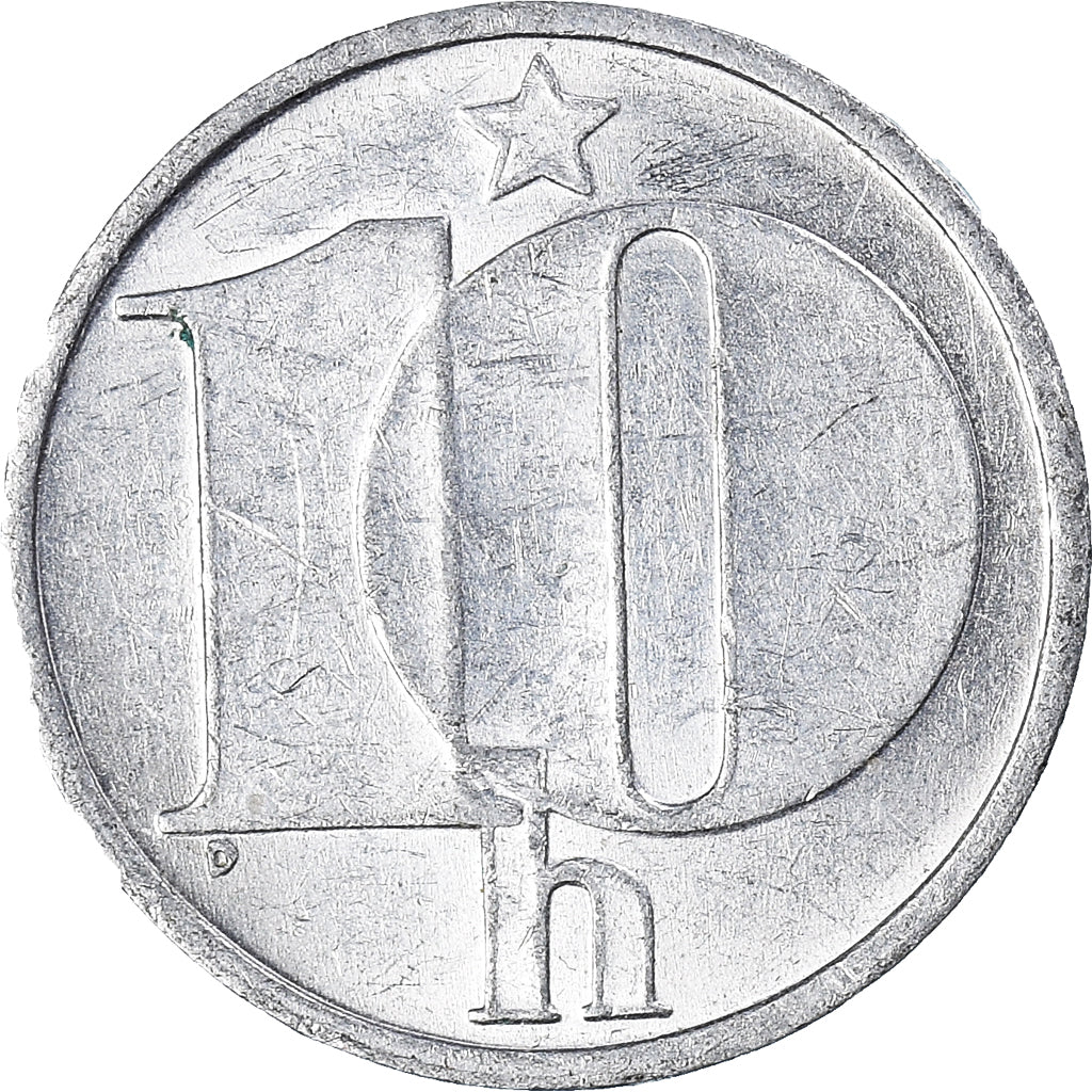 Moneda, Checoslovaquia, 10 Haleru, 1986