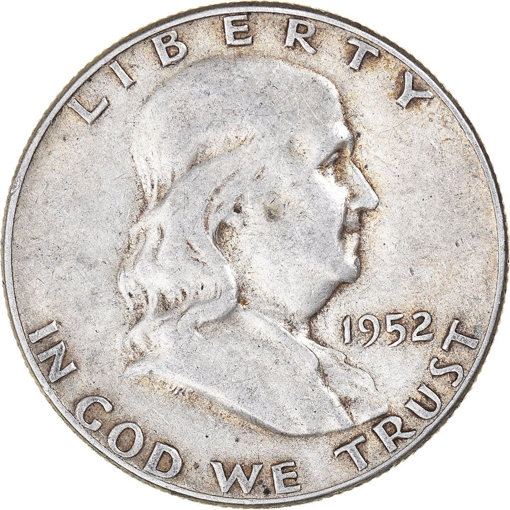 Moneta, Stati Uniti, Franklin Half Dollar, Half Dollar, 1952, U.S. Mint