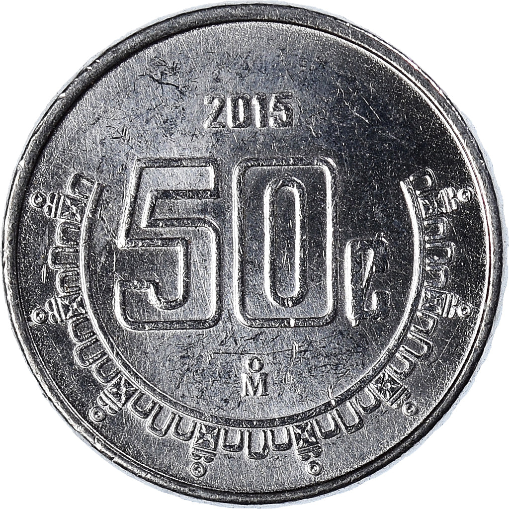 Moeda, México, 50 Centavos, 2015
