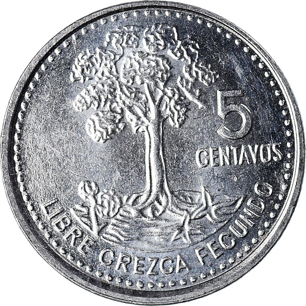 Monnaie, Guatemala, 5 Centavos, 2012