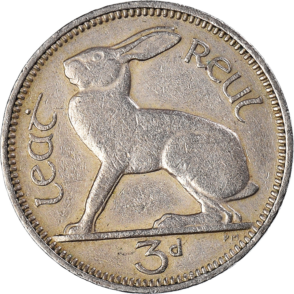 Moneta, REPUBLIKA IRLANDII, 3 Pence, 1961