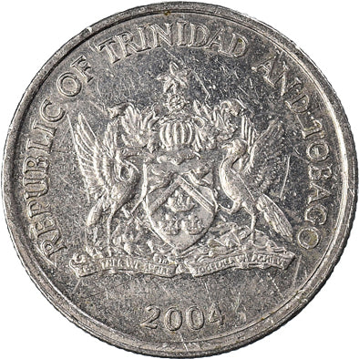 Moeda, TRINDADE E TOBAGO, 10 Cents, 2004