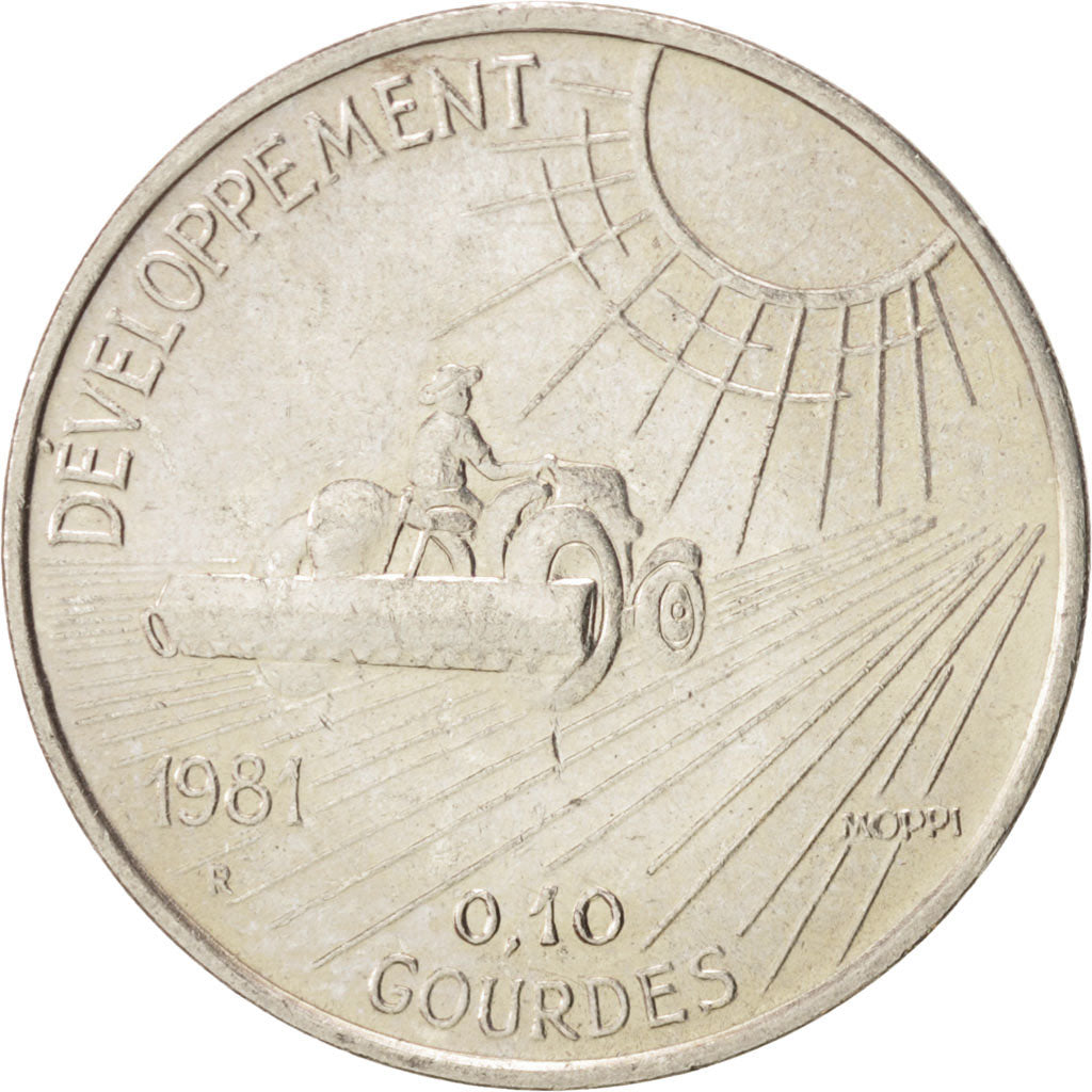 HAITI, 10 Centimes, 1981, KM #146, MS(63), Copper-Nickel, 3.95