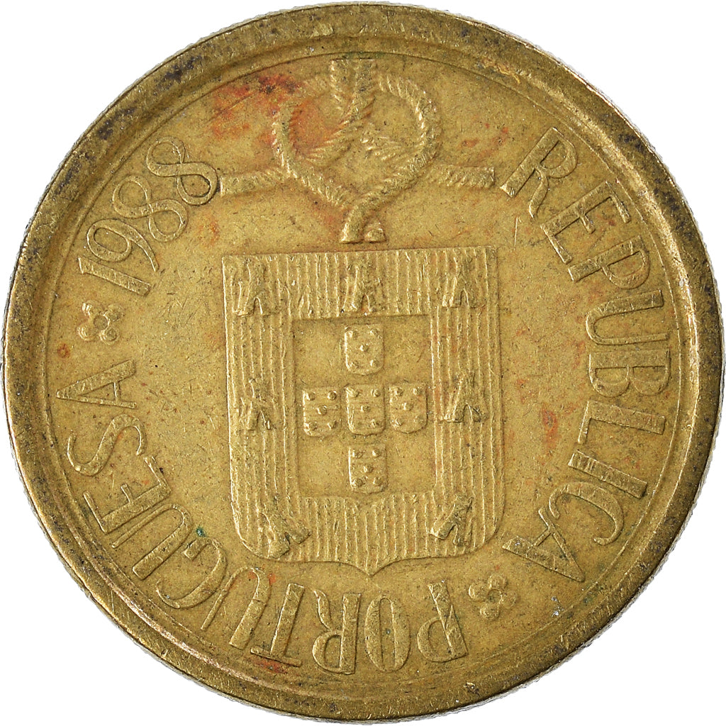 Coin, Portugal, 10 Escudos, 1988