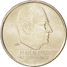 NORWAY, 10 Kroner, 1995, KM #457, MS(63), Nickel-Brass, 24, 6.80