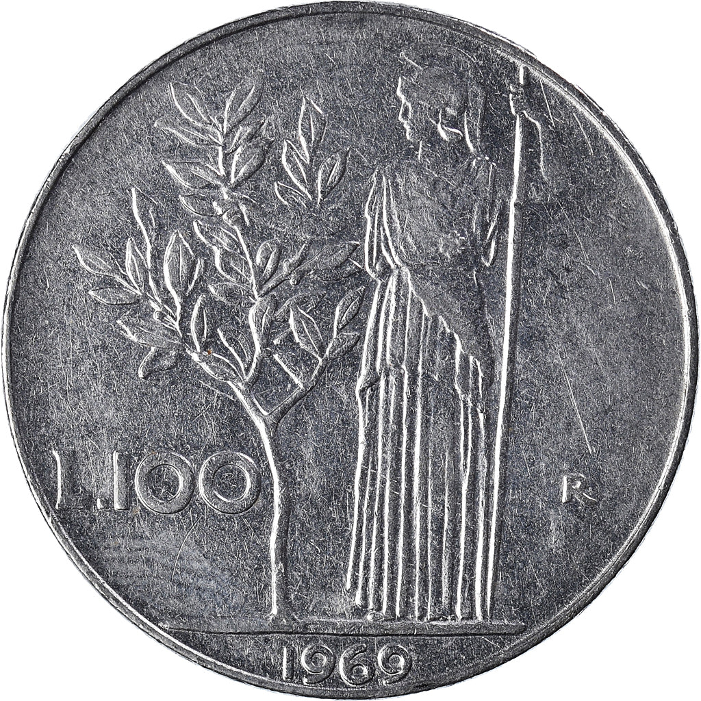 Moneta, Włochy, 100 Lire, 1969