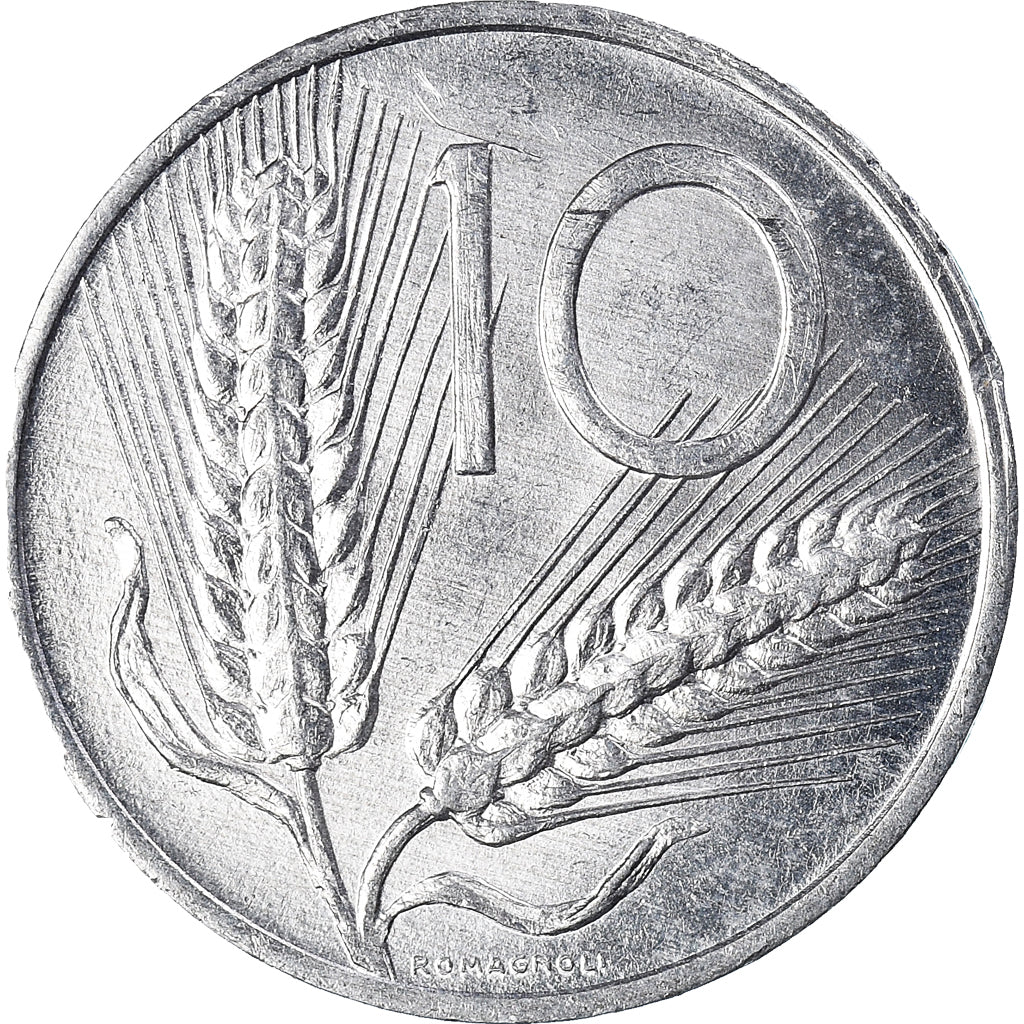 Moeda, Itália, 10 Lire, 1986