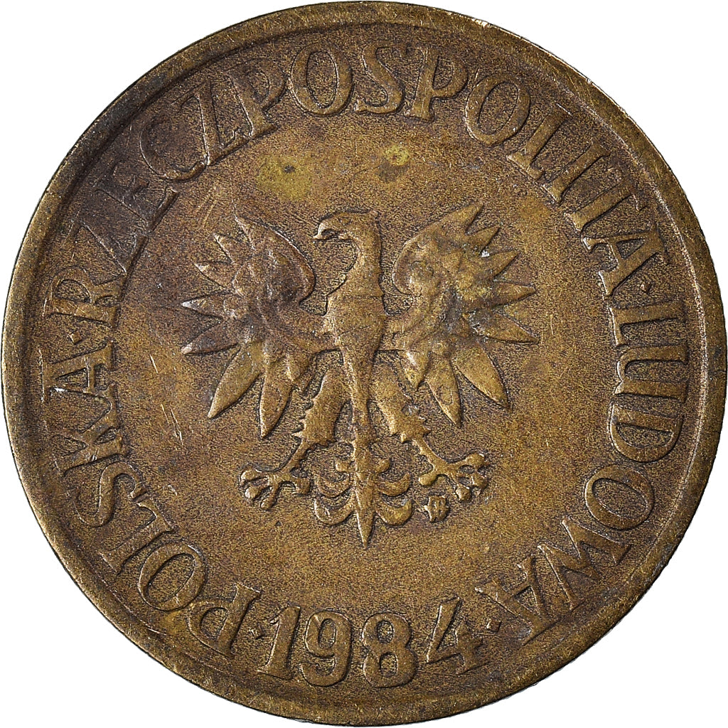 Moneta, Polonia, 5 Zlotych, 1984