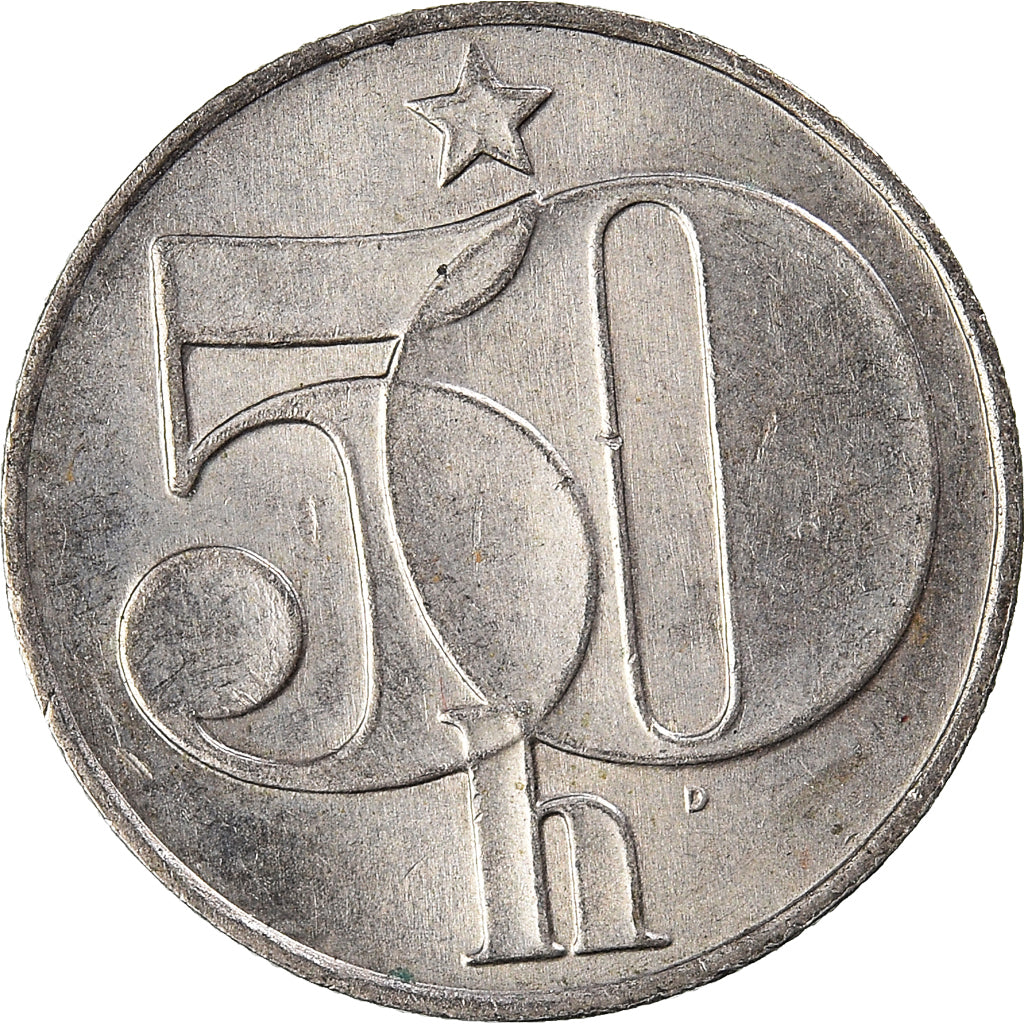 Moneta, Cecoslovacchia, 50 Haleru, 1990